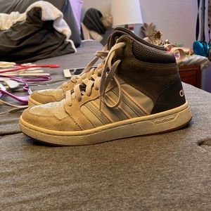 Grey and light pink adidas